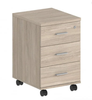 Тумба мобильная с тремя ящиками Sigma SG.612.OL.OL Дуб светлый_0