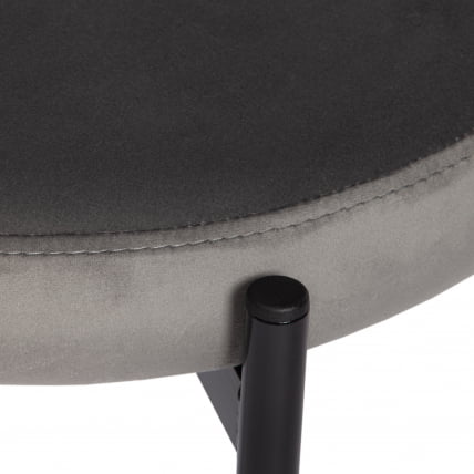 Стул REVO (mod. 7033) / 1 шт. в упаковке ткань/металл, 47х54х82 см, высота до сиденья 47 см, серый barkhat 26/черный_6