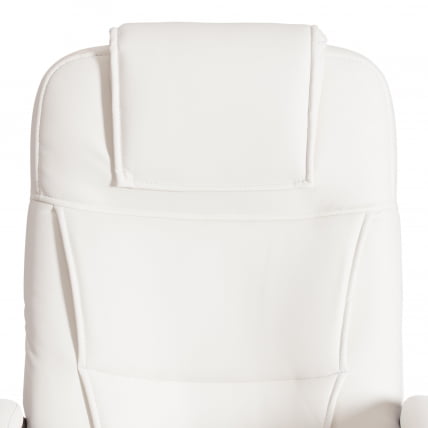 Кресло BERGAMO хром (22) кож/зам, белый, 36-01_6