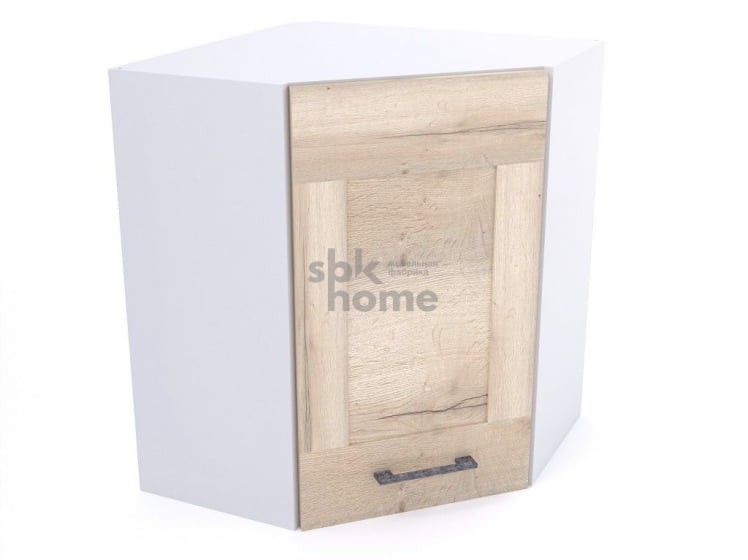 Шкаф угловой ШУ-60, Дублин (600*600*720) Дуб галифакс белый, 21650 _0