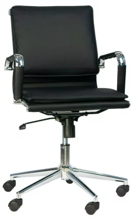 Кресло для персонала Nerey LB T Экокожа Черный_2