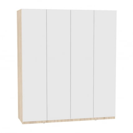 Шкаф распашный R-198х180х45-1-PO(ДСС-Белый)_0