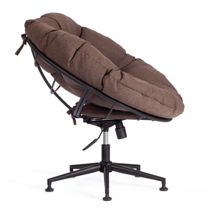 Кресло CLOUDE рогожка/металл, 97х98х90-96см, коричневый, 3М7-147_2