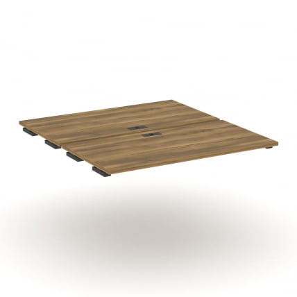 Двойной стол-приставка к двум опорным тумбам/шкафам CONCEPT CN.DSPR-006 Сандал Янтарный Антрацит_0