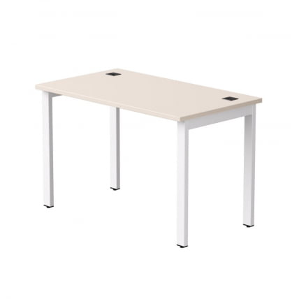 Стол прямой на металлокаркасе, опоры 90 гр Everprof EVO 254S006 Кашемир Белый_0