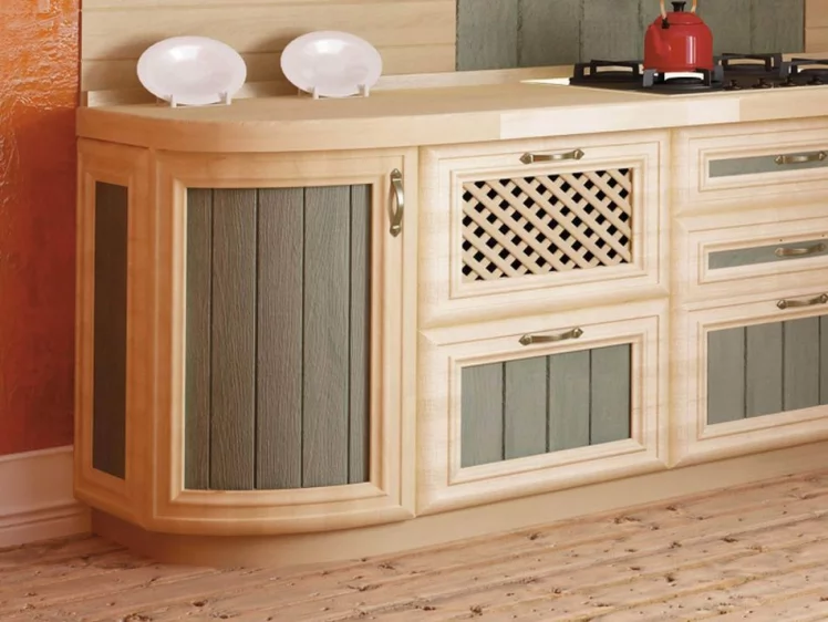 Кухонный гарнитур угловой Кантри №03 Сономе эйч светлая_16