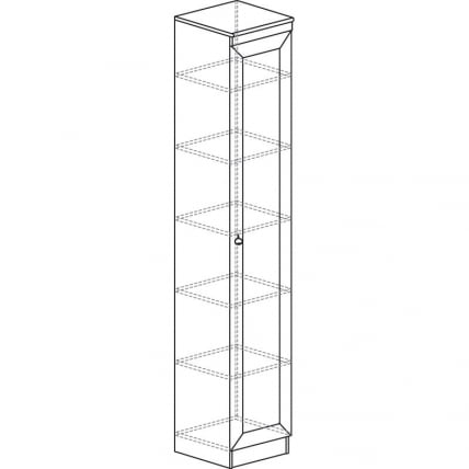 Шкаф для посуды Инна 602  Денвер светлый_1