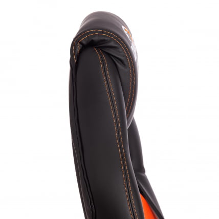 Кресло DRIVER (22) кож/зам/ткань, черный/оранжевый, 36-6/TW-07_11