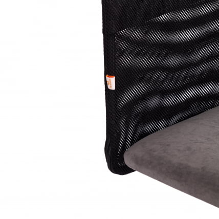 Кресло офисное START флок/ткань, серый/черный, 29/W-11_8