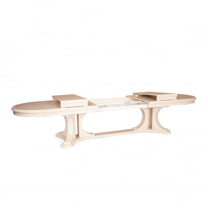 Стол VERSAL овальный бук, мдф, 300 (350/400) х 110 х 78 см, бежевый патина_5
