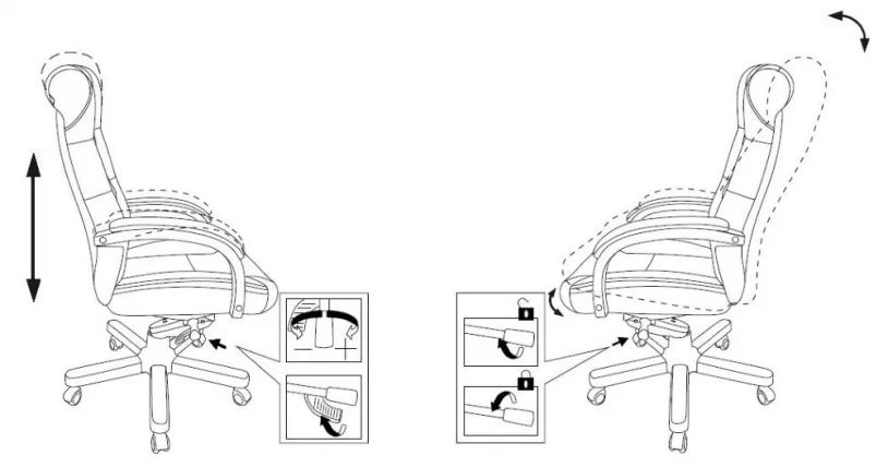 Кресло руководителя Бюрократ T-9928WALNUT/BLACK_8