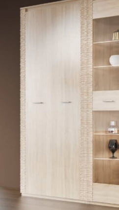 Шкаф двухдверный Элана (дуб сонома,ель карпатская)_2