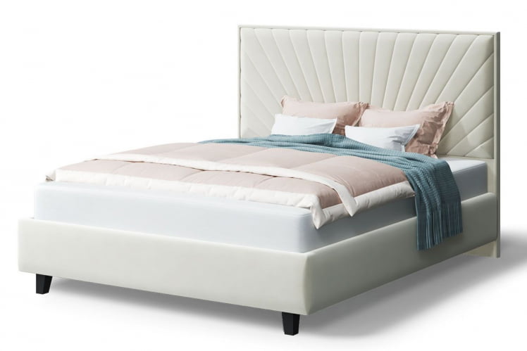 Кровать Леона, 2000 x 1200 мм, серо-белый_0