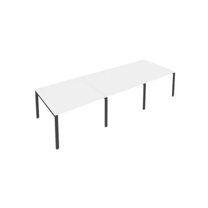 Переговорный стол (3 столешницы) Metal System Б.ПРГ-3.2 Белый/Антрацит_0