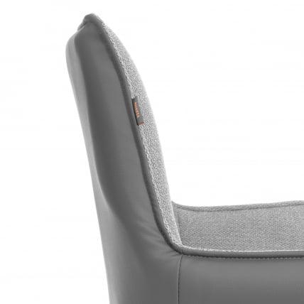 Кресло Murano/Мурано опора 360, велюр/букле (HYP)/Экокожа, светло-серый/графит_9