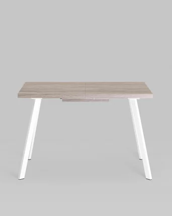 Стол обеденный раскладной Plain раскладной 116-158*74 Дуб Ан/белый_2