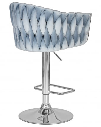 Стул барный DOBRIN MARCEL Пудрово-голубой велюр MJ9-74_3