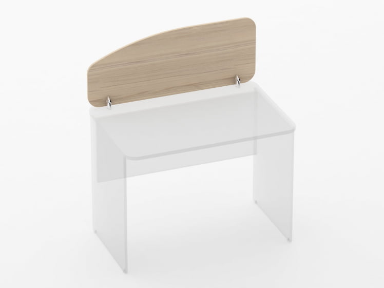 Экран разделительный Glassy 5.12.10 Орех_0