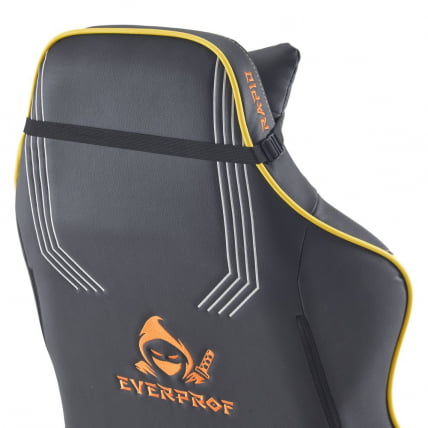 Кресло геймерское Everprof Rapid Экокожа Желтый_14