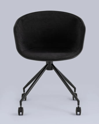 Кресло офисное LIBRA рогожка черный_2