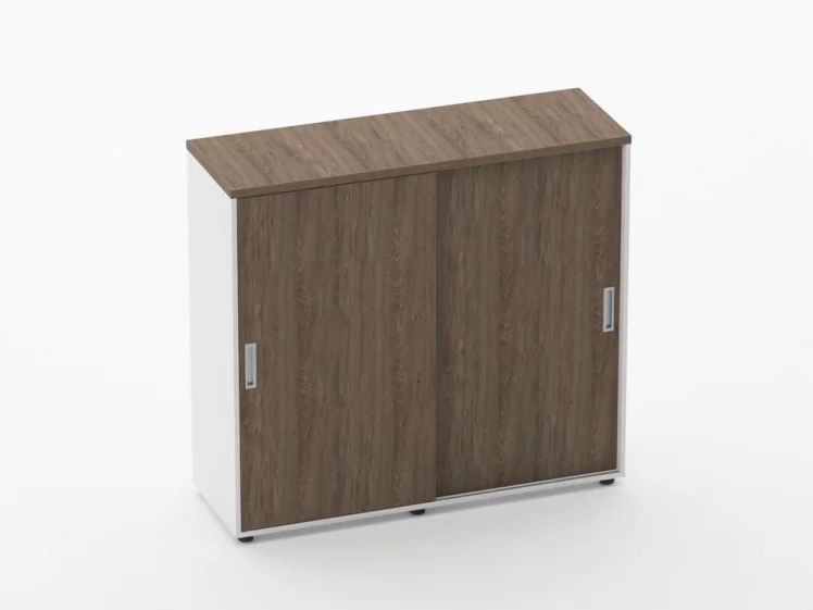 Тумба-купе высокая для рабочего модуля Deka 9.03.125 Дуб Верцаска/Белый_0