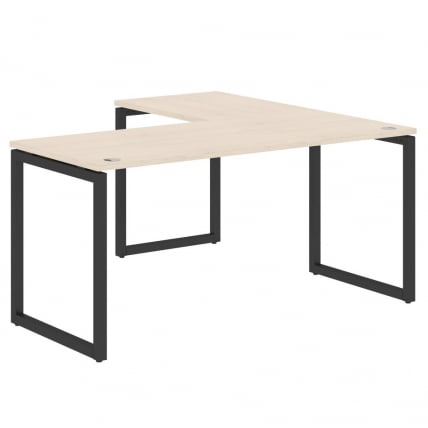 Стол угловой левый XTEN-Q XQCT 1615 L Бук Тиара Антрацит_0