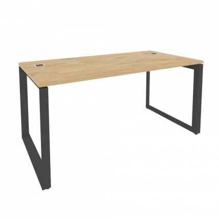 Стол рабочий руководителя на О-образном м/к ONIX O.MO-SRR-4.8 Тиквуд Светлый/Антрацит_0