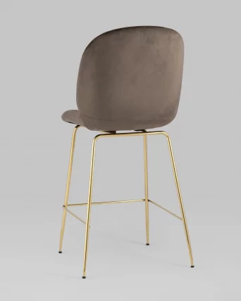 Стул полубарный Beetle со спинкой gold Коричневый_5