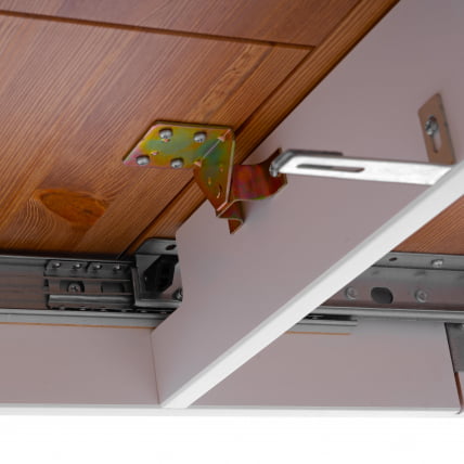 Стол Соната Люкс раздвижной/Sonata Lux extension table массив сосны, антик/белый, 120-(150)х75х73 см_9