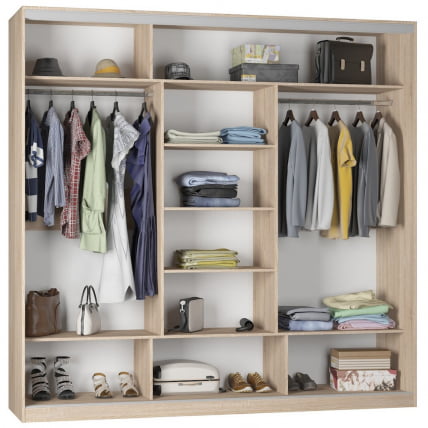 Шкаф-купе Б-220х235х60-2(ДСС-Д8Д8Д8) / B-220х235х60-2(ДСС-D8D8D8)_1