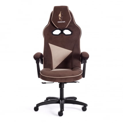 Кресло ARENA флок , коричневый/бежевый, 6/7_6