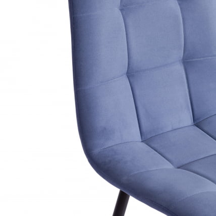 Стул CHILLY MAX Велюр/металл , 45 х 54 х 90 см , серо-голубой/черный_8