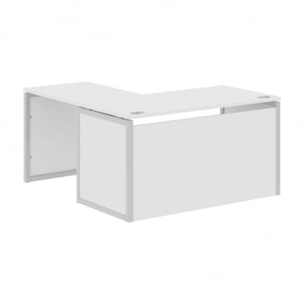 Стол письменный угловой правый XTEN-QP XQPCT 1415H R Белый Серый_0