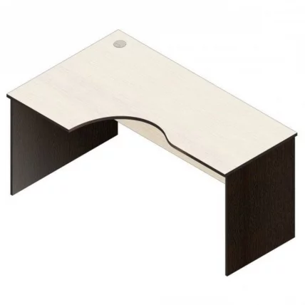 Стол компьютерный угловой Р.СКУ-16 (левый) Венге/Дуб молочный_0