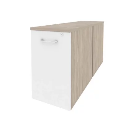 Тумба двойная низкая выдвижная приставная / опорная ONIX O.VTPO-2.7 Дуб Аттик/Белый_0