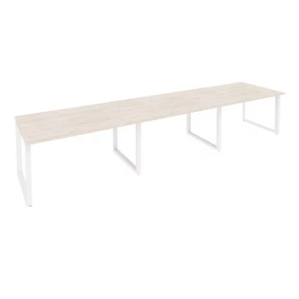 Стол переговорный (3 столешницы) ONIX O.MO-PRG-3.3 Денвер Светлый/Белый_0