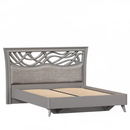 Кровать двуспальная 1600 Джулия ЛД 695.060.000.003 Оникс серый_1