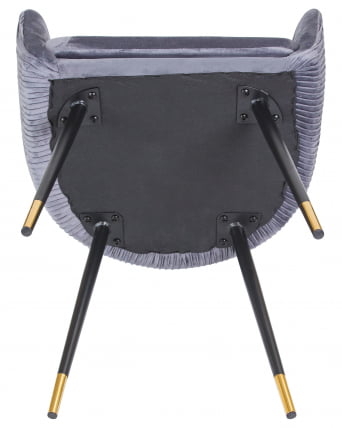 Стул обеденный DOBRIN MARY Серый велюр 1922-19_7