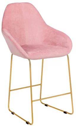 Стул полубарный Кент Розов/Линк Золото / Kent_0