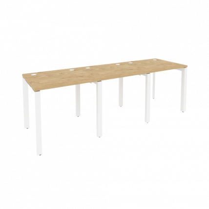 Рабочая станция на П-образном м/к ONIX O.MP-RS-3.0.7 Тиквуд Светлый/Белый_0