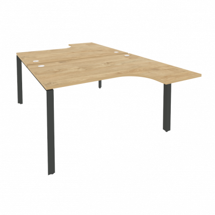 Рабочая станция на П-образном м/к ONIX O.MP-D.SA-3 Тиквуд Светлый/Антрацит_0