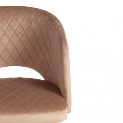 Кресло WIND (mod. 717) ткань/металл, 55х55х80 см, высота до сиденья 48 см, бежевый barkhat 5/черный_5