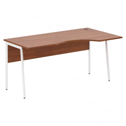 Стол эргономичный правый IMAGO Plus СА-1P(Пр) Орех французский Белый_0