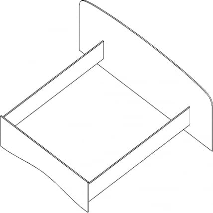 Кровать Проспект Гм.КРО-22 орех_0