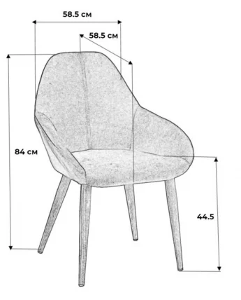 Стул Kent Блю/Черный_8