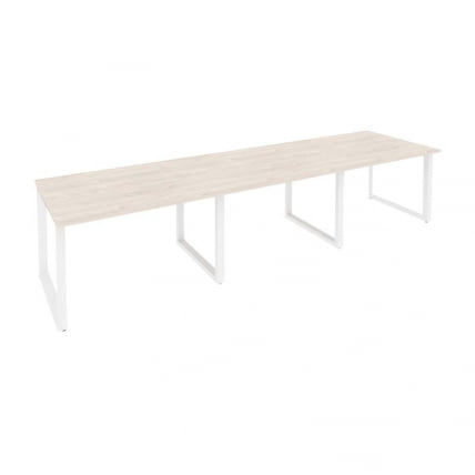 Стол переговорный (3 столешницы) ONIX O.MO-PRG-3.2 Денвер Светлый/Белый_0