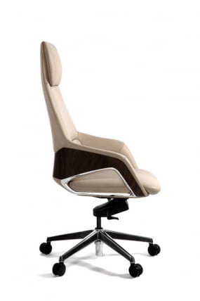 Кресло руководителя Шопен FK 0005-A BEIGE LEATHER_2