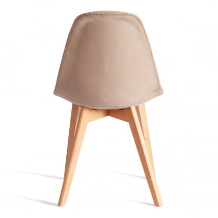 Стул CИНДЙ СОФТ (мод. C1021Ф1-1) велюр/дерево бук, 55 х 48 х 83 см, коричневый ХЛР12 / натуральный / CINDY SOFT (mod. C1021F1-1) HLR12_3