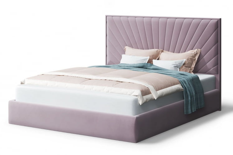 Кровать Леона, 2000*1800 мм, лиловый_0