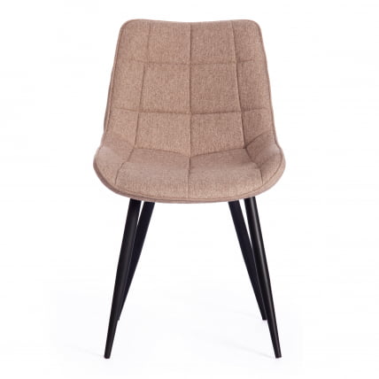 Стул ABRUZZO ( mod. 8060 ) / 1 шт. в упаковке металл,ткань, 42 х 60 х 84 х 49 см, ткань: серо-бежевый, ножки: черный_4